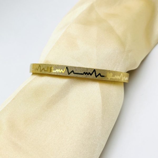 Adjustable Premium Heartbeat-engraved Adjustable Cartier-inspired Gold Bracelets | Best Quality