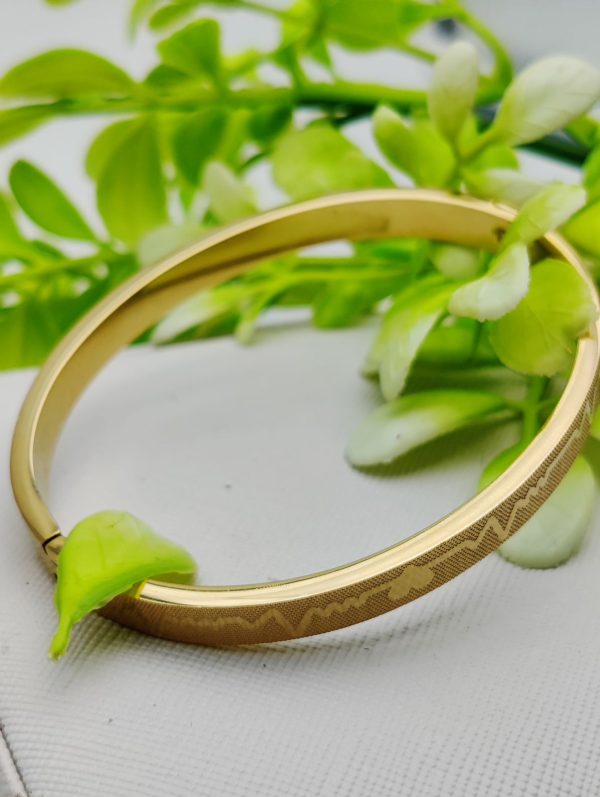 Adjustable Premium Heartbeat-engraved Adjustable Cartier-inspired Gold Bracelets | Best Quality