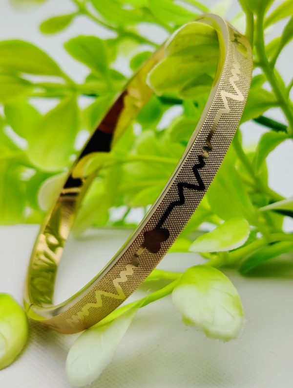 Adjustable Premium Heartbeat-engraved Adjustable Cartier-inspired Gold Bracelets | Best Quality