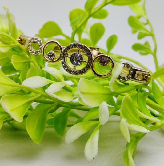 Radiant Adjustable Circle Crystal Bracelet – Imported Elegance