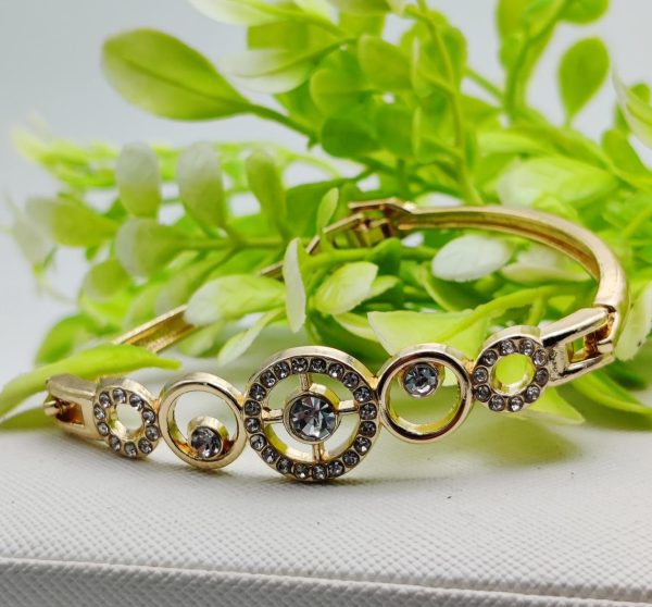Radiant Adjustable Circle Crystal Bracelet – Imported Elegance